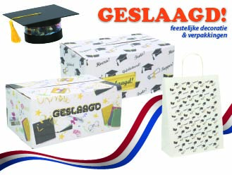 Kadoverpakkingen voor alle scholieren die zijn geslaagd! 